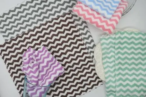 HFGBLG Microfiber Cleaning Cloth Lint Free Cleaning Rags, 10 Pack Fast Drying Dish Rags for Cleaning, Super Absorbent Kitchen Dish Cloths for Wash Dishes,12 in x 12 in (Green) - 6