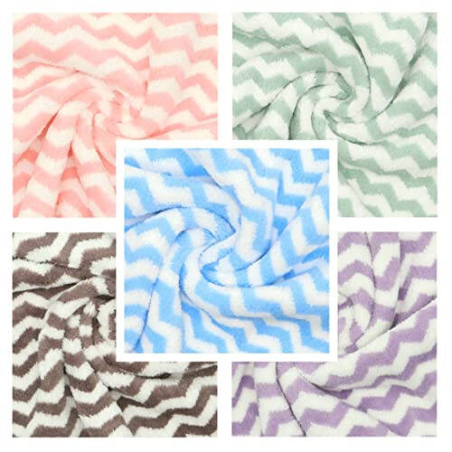 HFGBLG Mikrofiber Tozalash Matosi Tuksiz Tozalash Latta, 10 Paket Tez Quritadigan Idish Latta Tozalash Uchun, Super Changuvchan Oshxona Idish Matosi Idish Yuvish Uchun,12 dyuym x 12 dyuym, Aralash Rang - 4