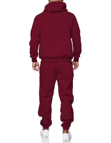 HHGKED Sweat suits men Tracksuits 2 Piece sets Athletic Jogging suits Casual Outfits for men - 4