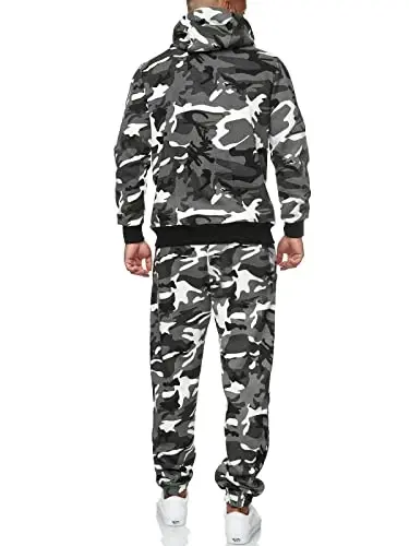 HHGKED Sweat suits men Tracksuits 2 Piece sets Athletic Jogging suits Casual Outfits for men - 4