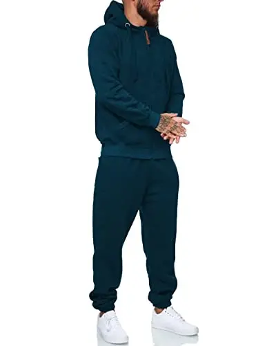 HHGKED Sweat suits men Tracksuits 2 Piece sets Athletic Jogging suits Casual Outfits for men - 2
