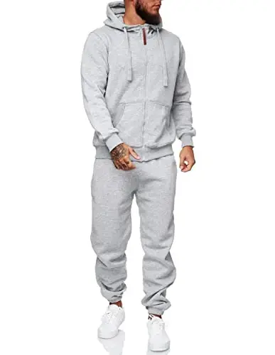 HHGKED Sweat suits men Tracksuits 2 Piece sets Athletic Jogging suits Casual Outfits for men - 1
