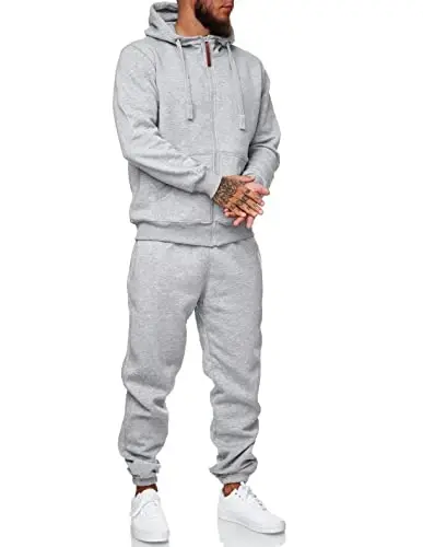 HHGKED Sweat suits men Tracksuits 2 Piece sets Athletic Jogging suits Casual Outfits for men - HHGKED (1)