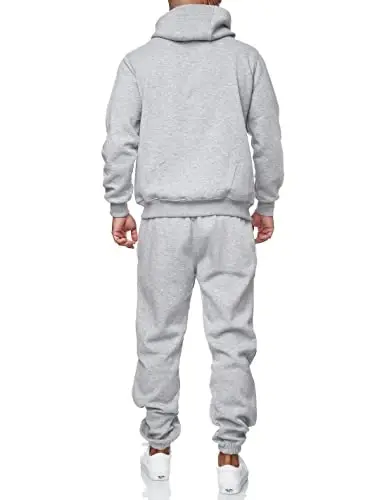 HHGKED Sweat suits men Tracksuits 2 Piece sets Athletic Jogging suits Casual Outfits for men - 4