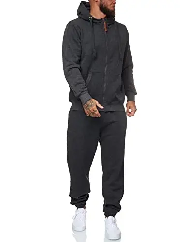 HHGKED Sweat suits men Tracksuits 2 Piece sets Athletic Jogging suits Casual Outfits for men - 1