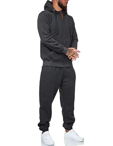 HHGKED Sweat suits men Tracksuits 2 Piece sets Athletic Jogging suits Casual Outfits for men - HHGKED (1)