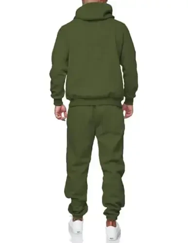 HHGKED Спортивные костюмы мужские Спортивные костюмы Комплекты из 2 предметов Спортивные костюмы для бега трусцой Повседневная одежда для мужчин - 4