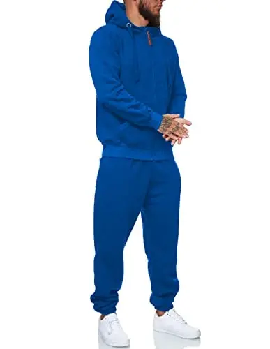 HHGKED Sweat suits men Tracksuits 2 Piece sets Athletic Jogging suits Casual Outfits for men - 2