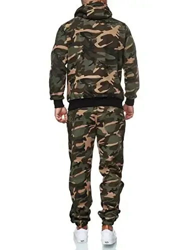 HHGKED Sweat suits men Tracksuits 2 Piece sets Athletic Jogging suits Casual Outfits for men - 4