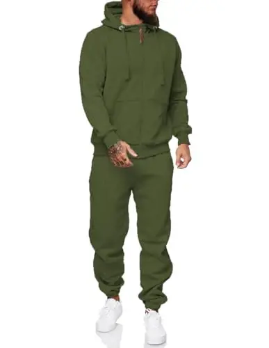 HHGKED Sweat suits men Tracksuits 2 Piece sets Athletic Jogging suits Casual Outfits for men - HHGKED