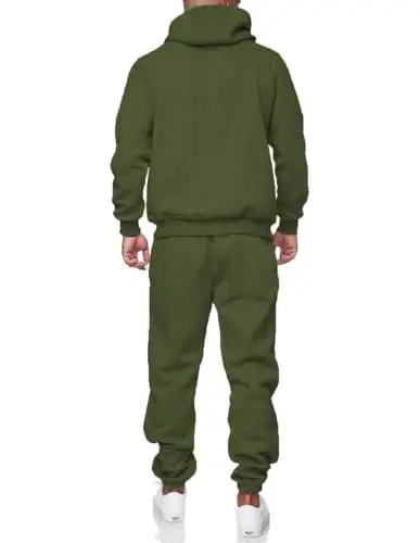 HHGKED Sweat suits men Tracksuits 2 Piece sets Athletic Jogging suits Casual Outfits for men - 4