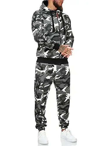 HHGKED Sweat suits men Tracksuits 2 Piece sets Athletic Jogging suits Casual Outfits for men - HHGKED (1)