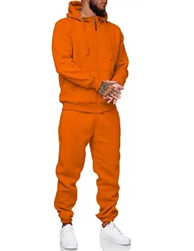 HHGKED Sweat suits men Tracksuits 2 Piece sets Athletic Jogging suits Casual Outfits for men - 2