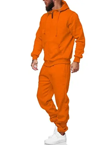 HHGKED Sweat suits men Tracksuits 2 Piece sets Athletic Jogging suits Casual Outfits for men - 3