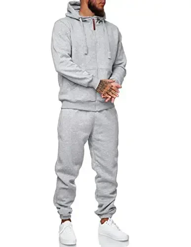HHGKED Sweat suits men Tracksuits 2 Piece sets Athletic Jogging suits Casual Outfits for men - 2