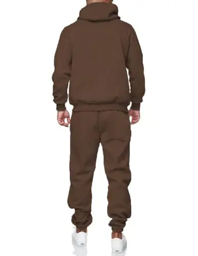 HHGKED Sweat suits men Tracksuits 2 Piece sets Athletic Jogging suits Casual Outfits for men - 4