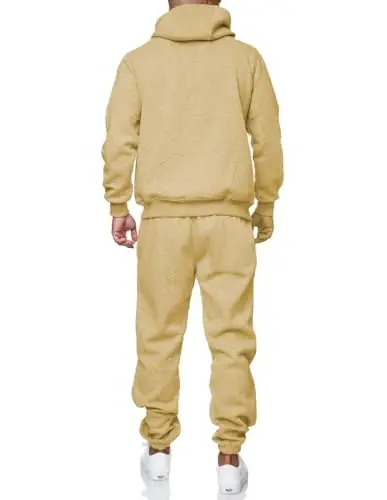 HHGKED Sweat suits men Tracksuits 2 Piece sets Athletic Jogging suits Casual Outfits for men - 4