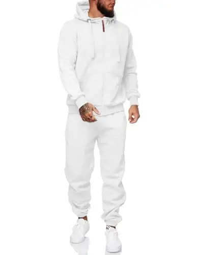 HHGKED Sweat suits men Tracksuits 2 Piece sets Athletic Jogging suits Casual Outfits for men - 1