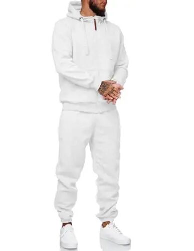 HHGKED Sweat suits men Tracksuits 2 Piece sets Athletic Jogging suits Casual Outfits for men - HHGKED (1)
