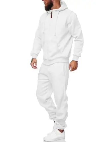HHGKED Sweat suits men Tracksuits 2 Piece sets Athletic Jogging suits Casual Outfits for men - 3