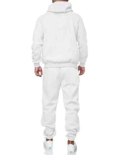 HHGKED Sweat suits men Tracksuits 2 Piece sets Athletic Jogging suits Casual Outfits for men - 4