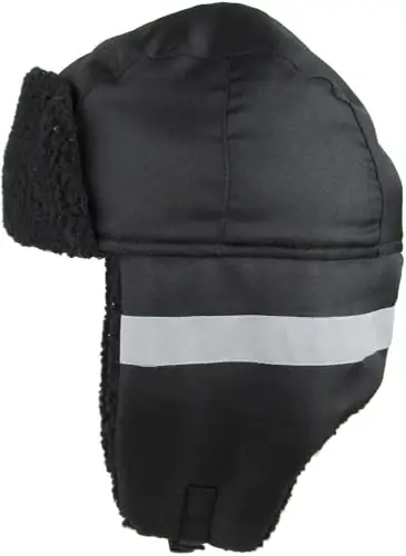 Hi Viz Trapper Warm Workwear Cold Windproof Winter Aviator Trooper Hunting Hat Ushanka Bike - 3