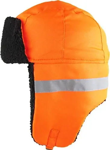 Hi Viz Trapper Warm Workwear Cold Windproof Winter Aviator Trooper Hunting Hat Ushanka Bike - 3