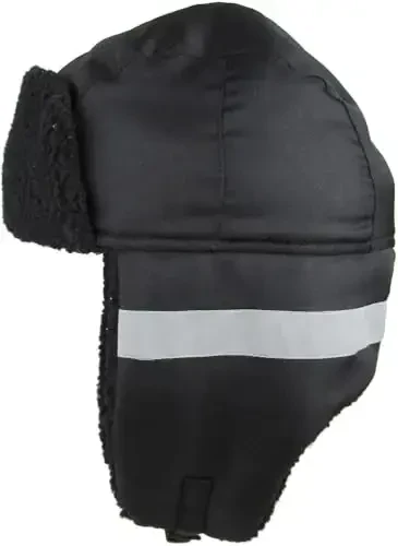 Hi Viz Trapper Warm Workwear Cold Windproof Winter Aviator Trooper Hunting Hat Ushanka Bike - 3