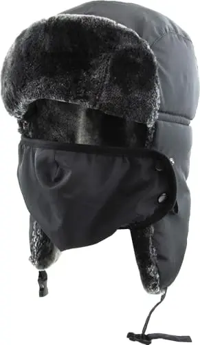 Hi Viz Trapper Warm Workwear Cold Windproof Winter Aviator Trooper Hunting Hat Ushanka Bike - 1