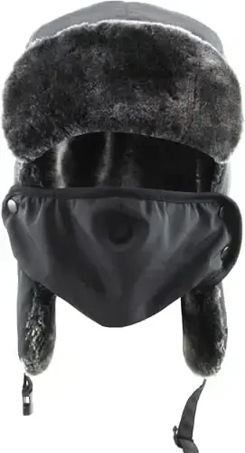 Hi Viz Trapper Warm Workwear Cold Windproof Winter Aviator Trooper Hunting Hat Ushanka Bike - 2