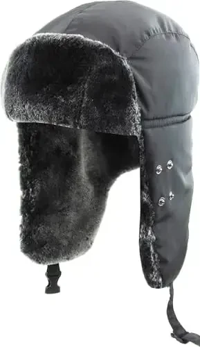 Hi Viz Trapper Warm Workwear Cold Windproof Winter Aviator Trooper Hunting Hat Ushanka Bike - 4