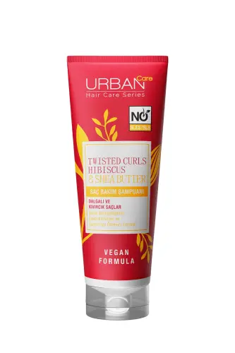Hibiscus & Shea Butter Curly and Wavy Hair Shampoo - Sulfate-Free - 250ml - URBAN CARE (1)