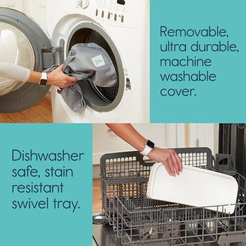 Hiccapop OmniBoost Travel Booster Seat with Tray for Baby, Dining Table, Camping, Beach, Grandma’s | Folding Portable Tip-Free Design Straps to Kitchen Chairs - 12