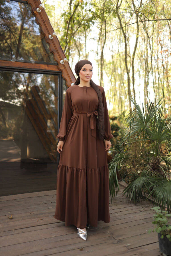 Hidden Button Abaya - 9