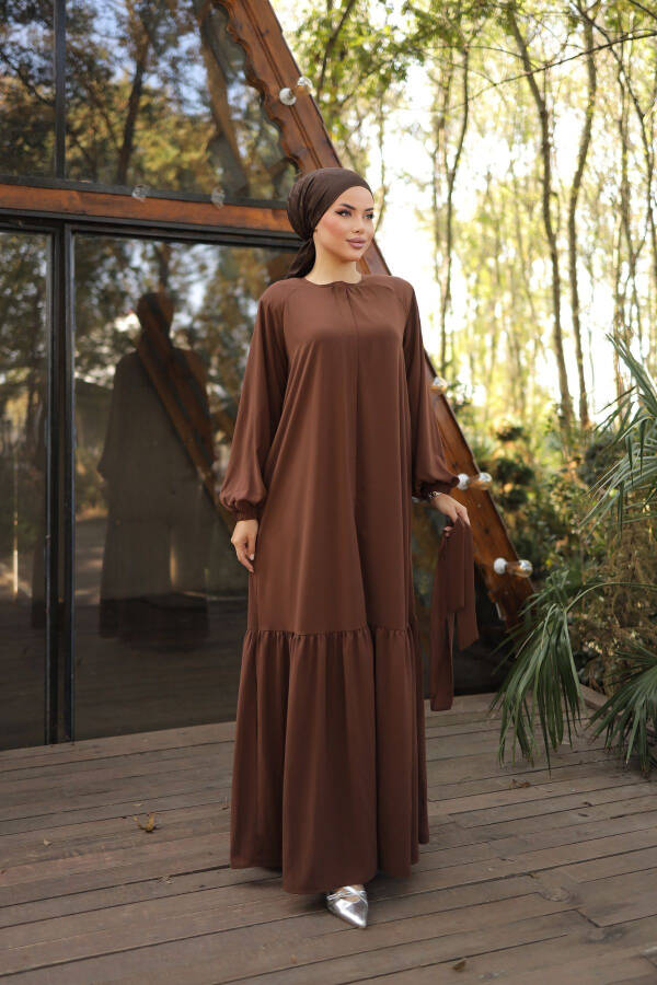 Hidden Button Abaya - 11