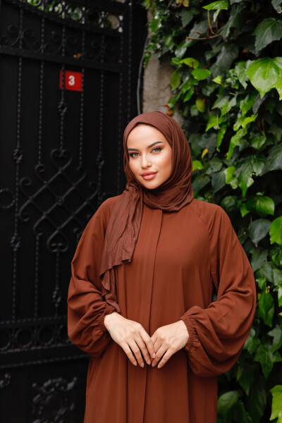 Hidden Button Abaya - 17