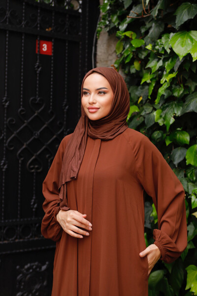 Hidden Button Abaya - 18