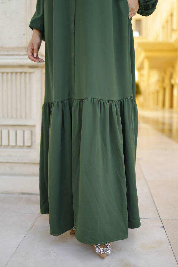 Hidden Button Abaya - 21