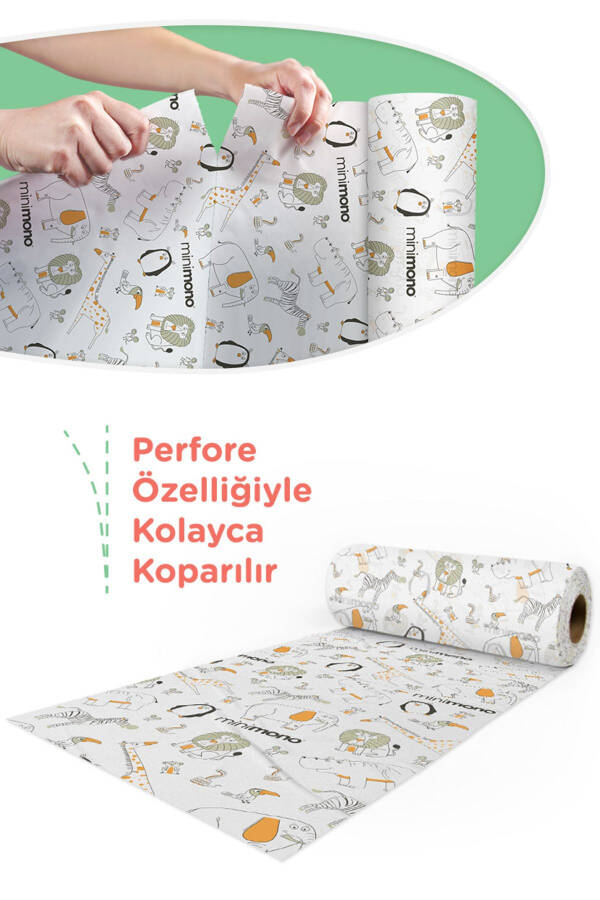 High Chair Floor & Activity Mat - Disposable- 1 Roll 10 Pcs - 4