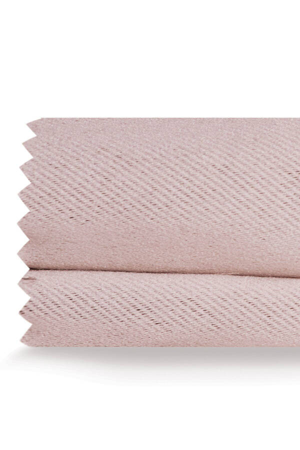 High Quality Powder Pink Blackout Curtain Extrafor Pleated Single Panel - 3