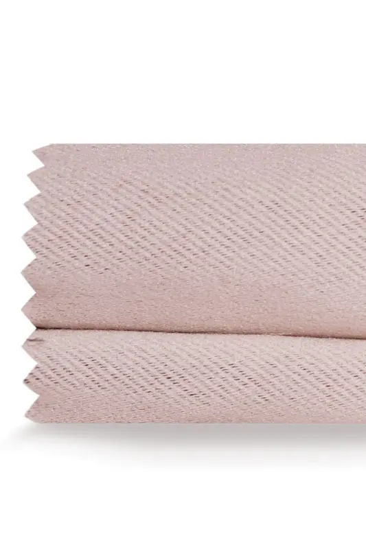 High Quality Powder Pink Blackout Curtain Extrafor Pleated Single Panel - 4