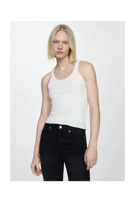 High-rise skinny jeans - Black denim - 6
