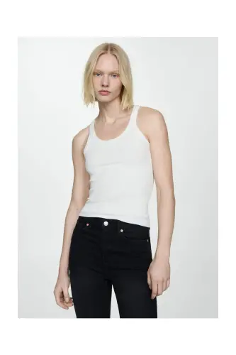 High-rise skinny jeans-Black denim - 6