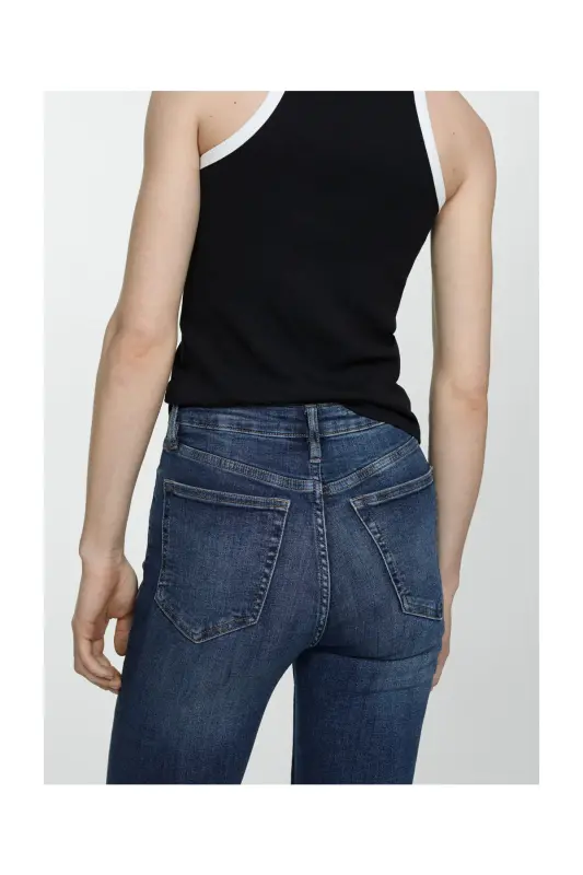 High-rise skinny jeans - Dark Blue - 7