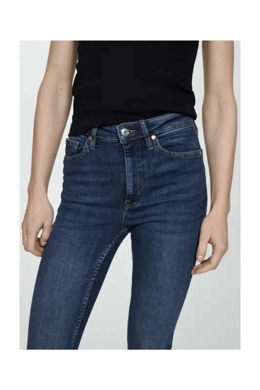 High-rise skinny jeans - Dark Blue - 11