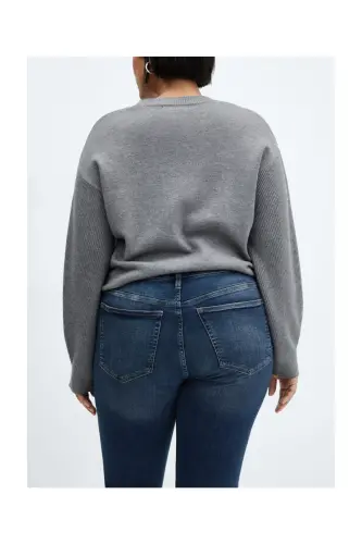 High-rise skinny jeans-Dark Blue - 9