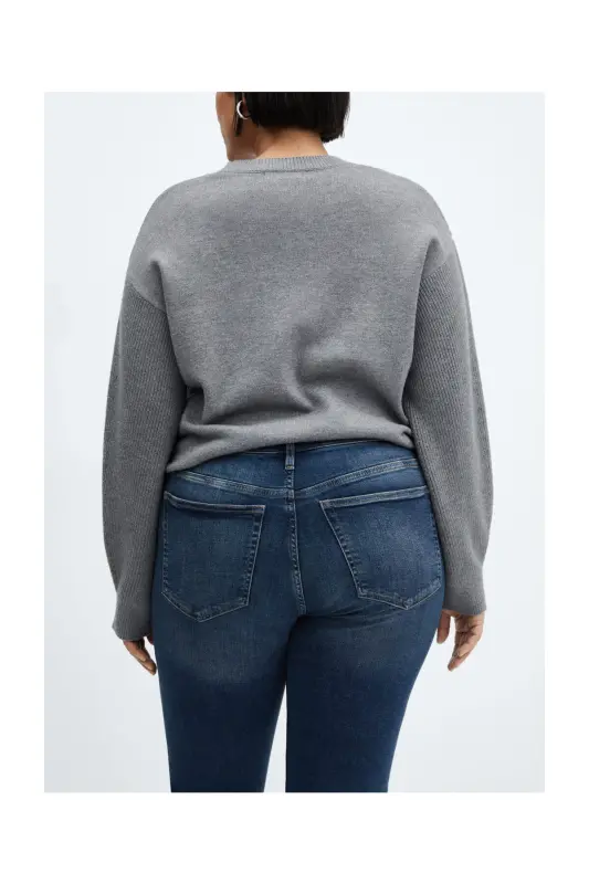 High-rise skinny jeans-Dark Blue - 9