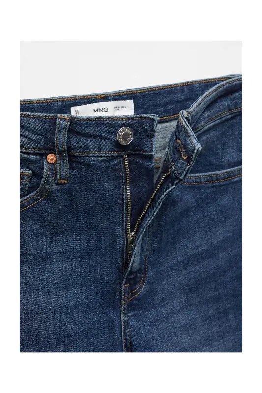 High-rise skinny jeans-Dark Blue - 12