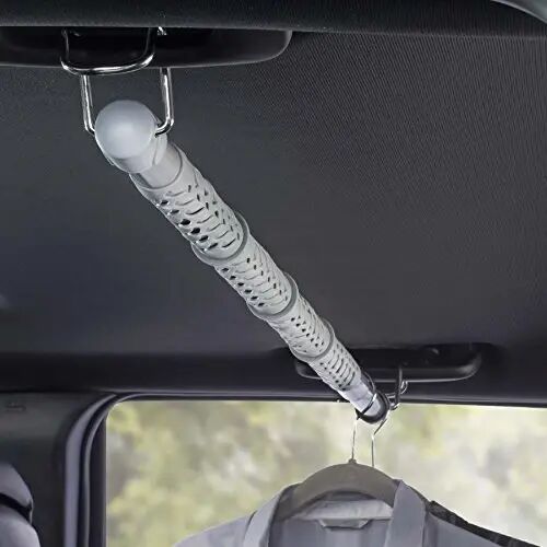 High Road Heavy Duty Car Clothes Hanger Bar with No-Slip Dividers, Steel Universal Fit Rods and Solid Metal Hooks - HIGH ROAD