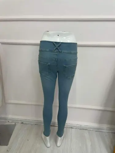 High Waist Lycra Jean Trousers 90 Cm - 7